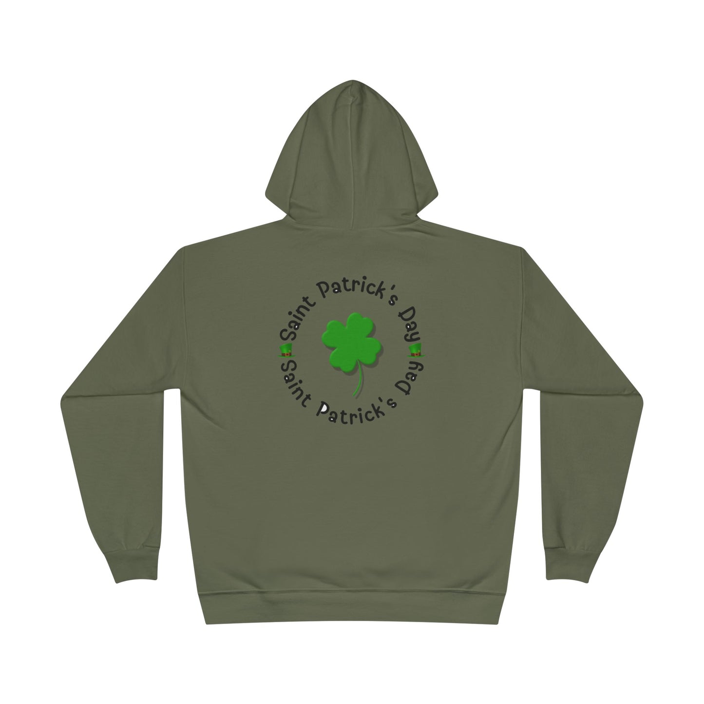 Saint Patrick's Day "Lucky" Ireland Flag Unisex EcoSmartĀ® Pullover Hoodie Sweatshirt