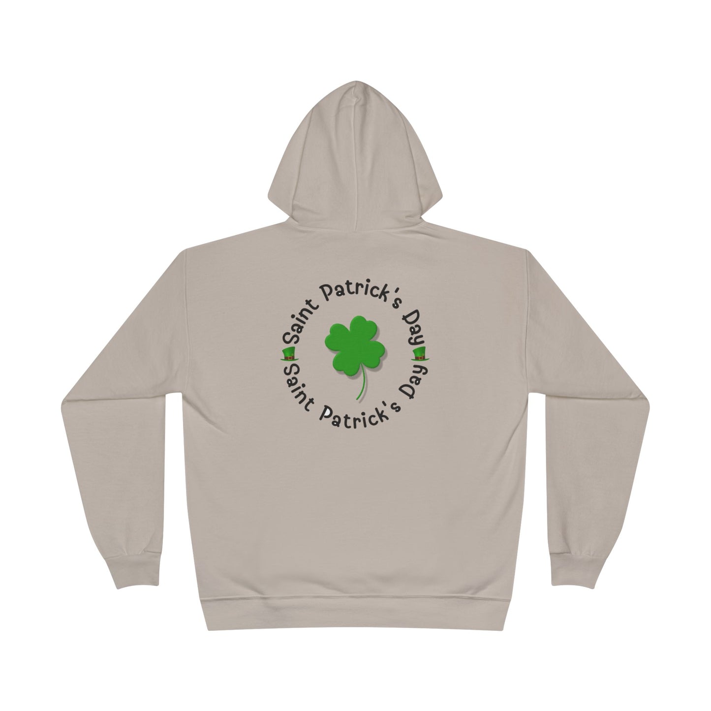Saint Patrick's Day "Lucky" Ireland Flag Unisex EcoSmartĀ® Pullover Hoodie Sweatshirt