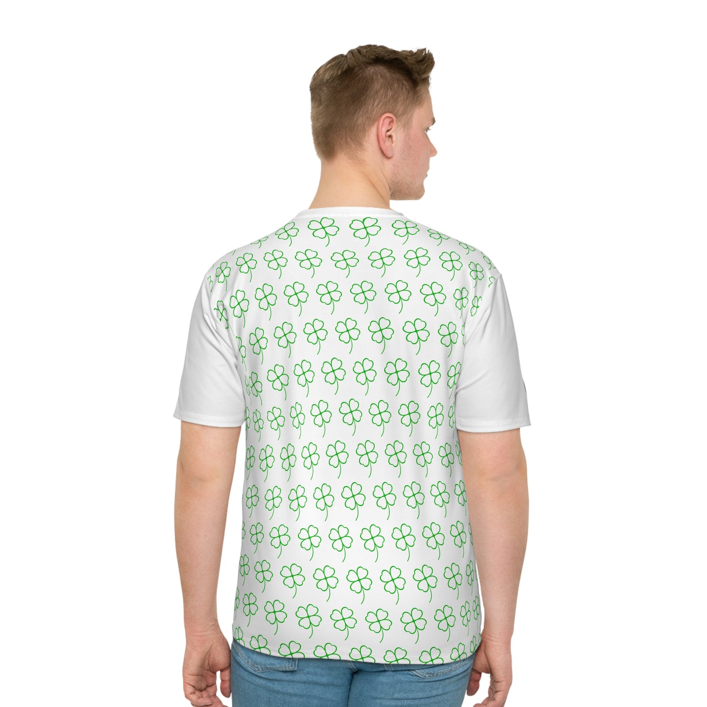Green Clover Men's Loose T-shirt (AOP)