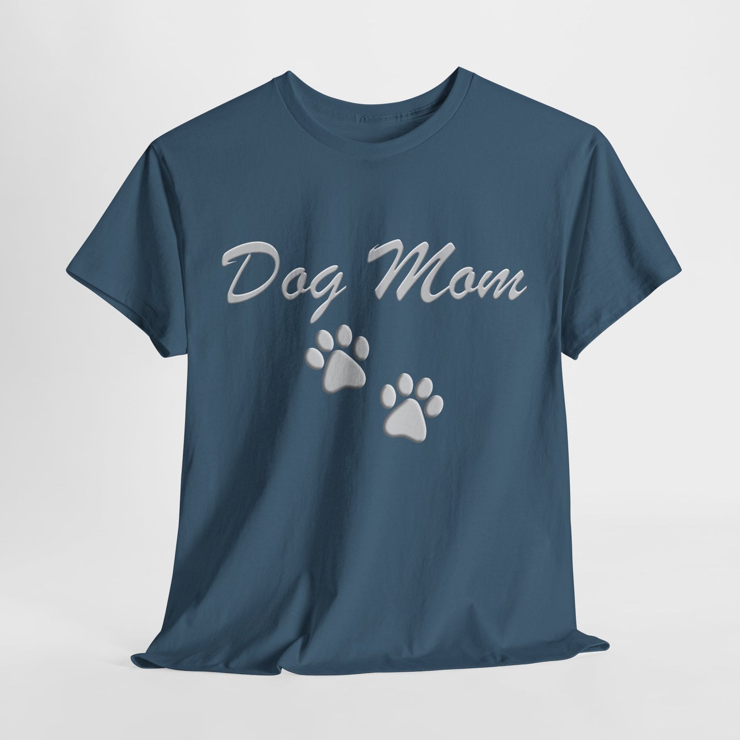 Dog Mom Paw Women's Heavy Cotton Tee