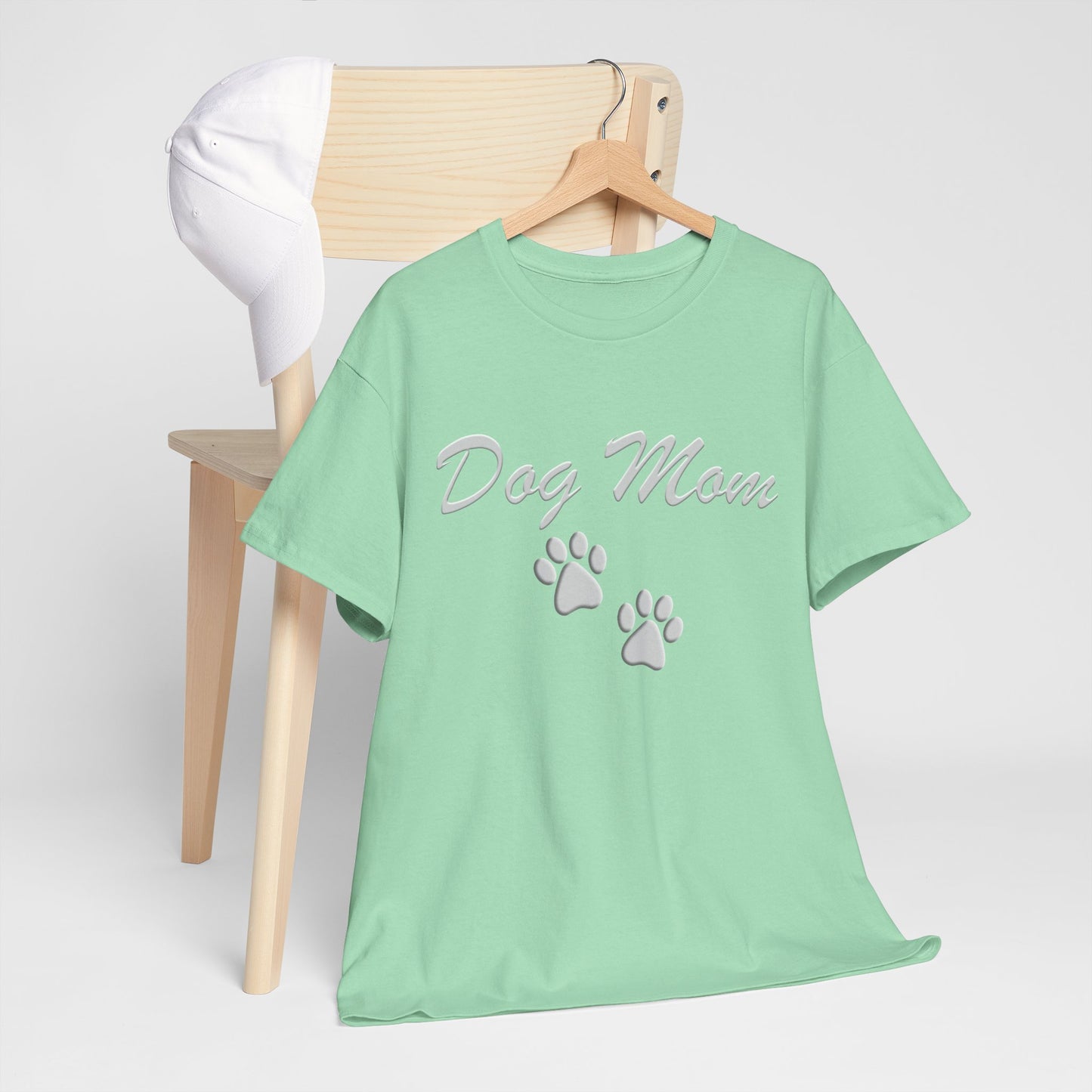 Dog Mom Paw Women's Heavy Cotton Tee