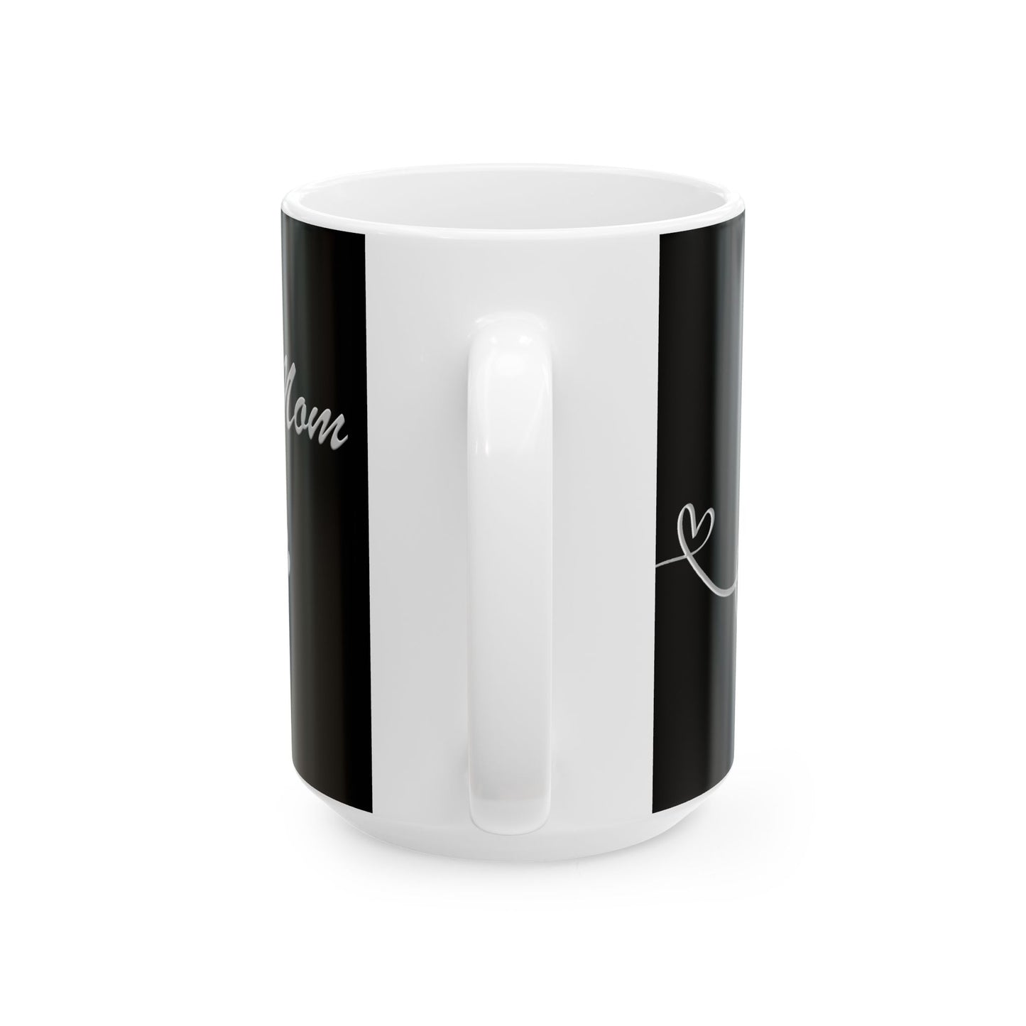 Dog Mom Black Ceramic Coffee Mug Stylish & Durable (11oz, 15oz)
