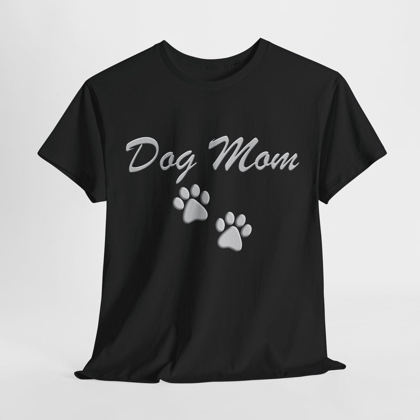 Dog Mom Paw Women's Heavy Cotton Tee