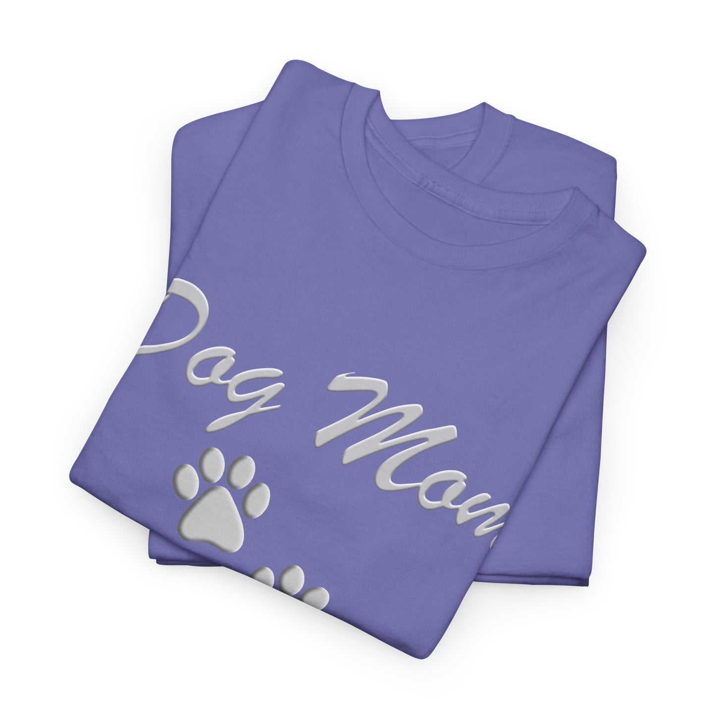 Dog Mom Paw Women's Heavy Cotton Tee