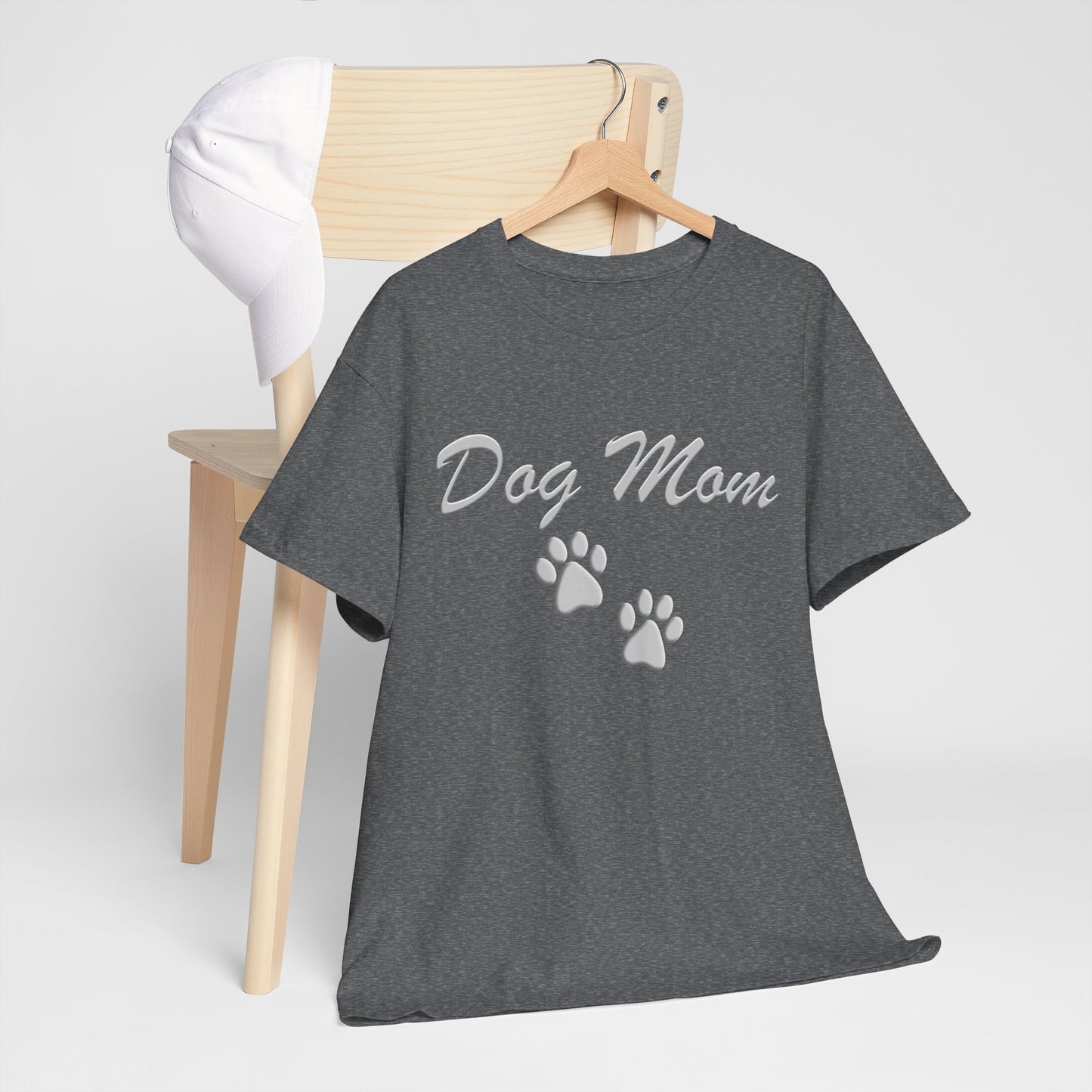 Dog Mom Paw Women's Heavy Cotton Tee