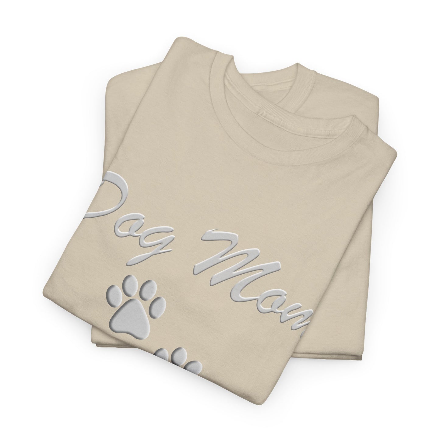 Dog Mom Paw Women's Heavy Cotton Tee