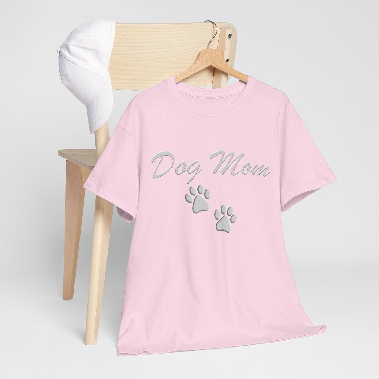 Dog Mom Paw Women's Heavy Cotton Tee