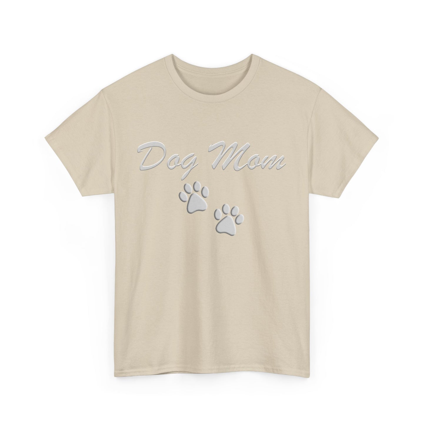 Dog Mom Paw Women's Heavy Cotton Tee