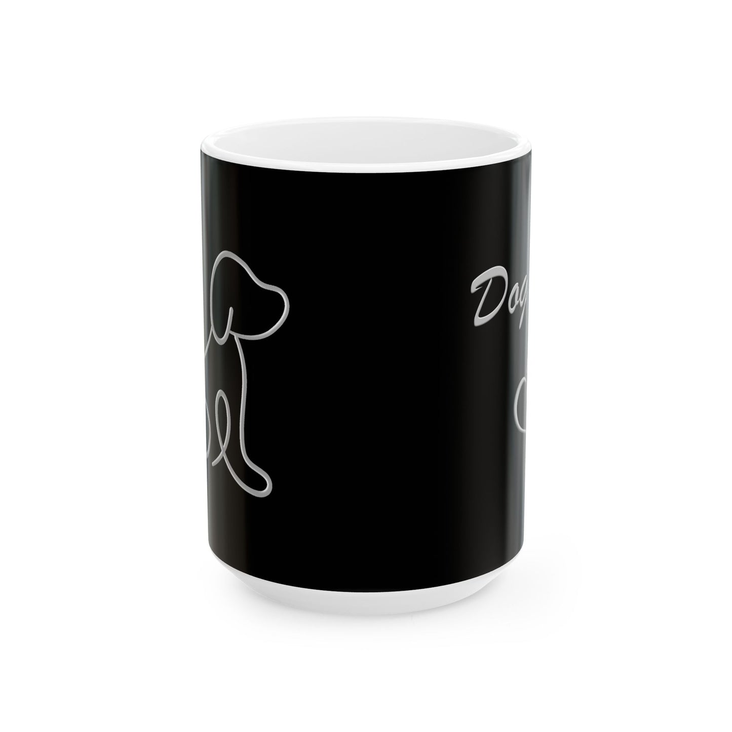 Dog Mom Black Ceramic Coffee Mug Stylish & Durable (11oz, 15oz)
