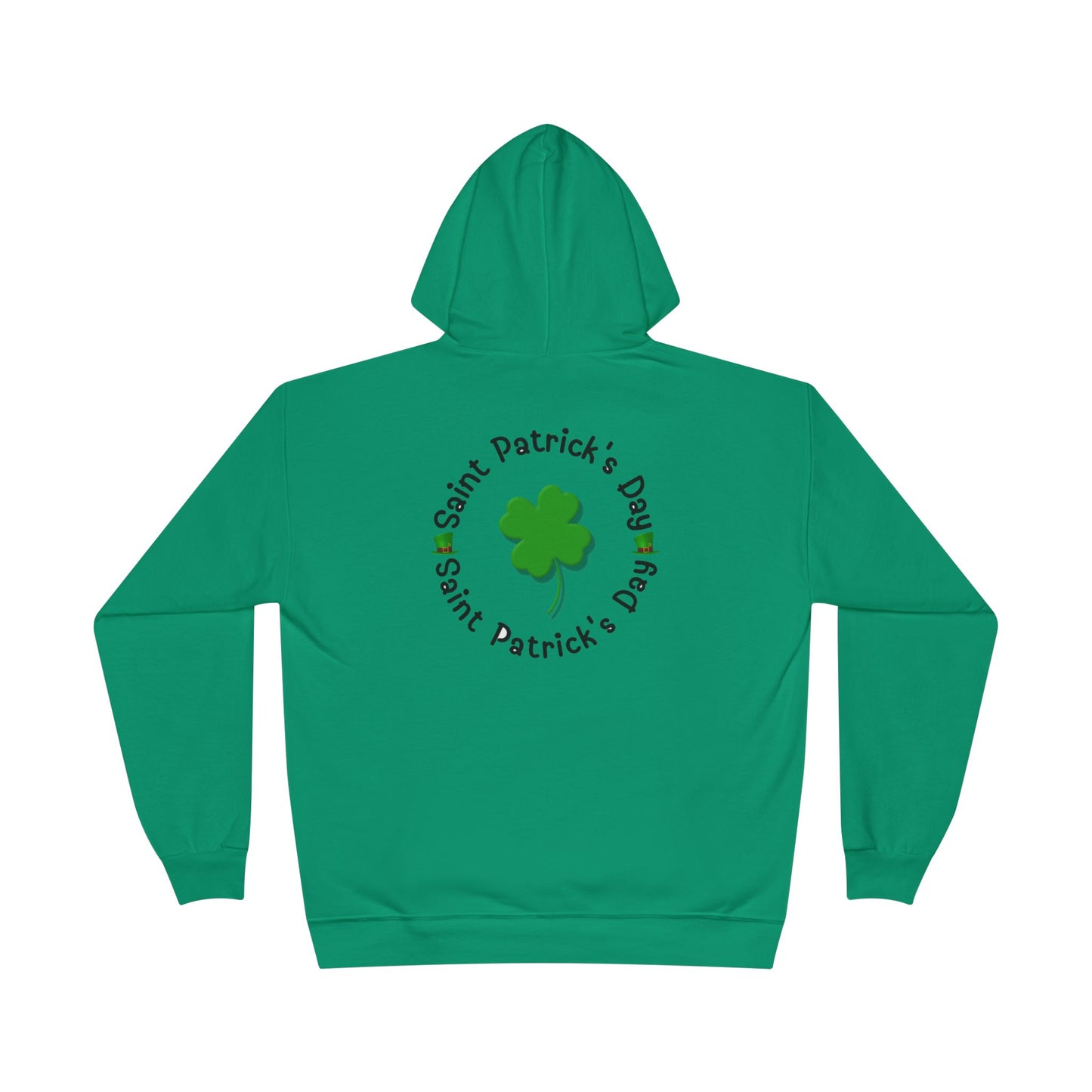 Saint Patrick's Day "Lucky" Ireland Flag Unisex EcoSmart® Pullover Hoodie Sweatshirt