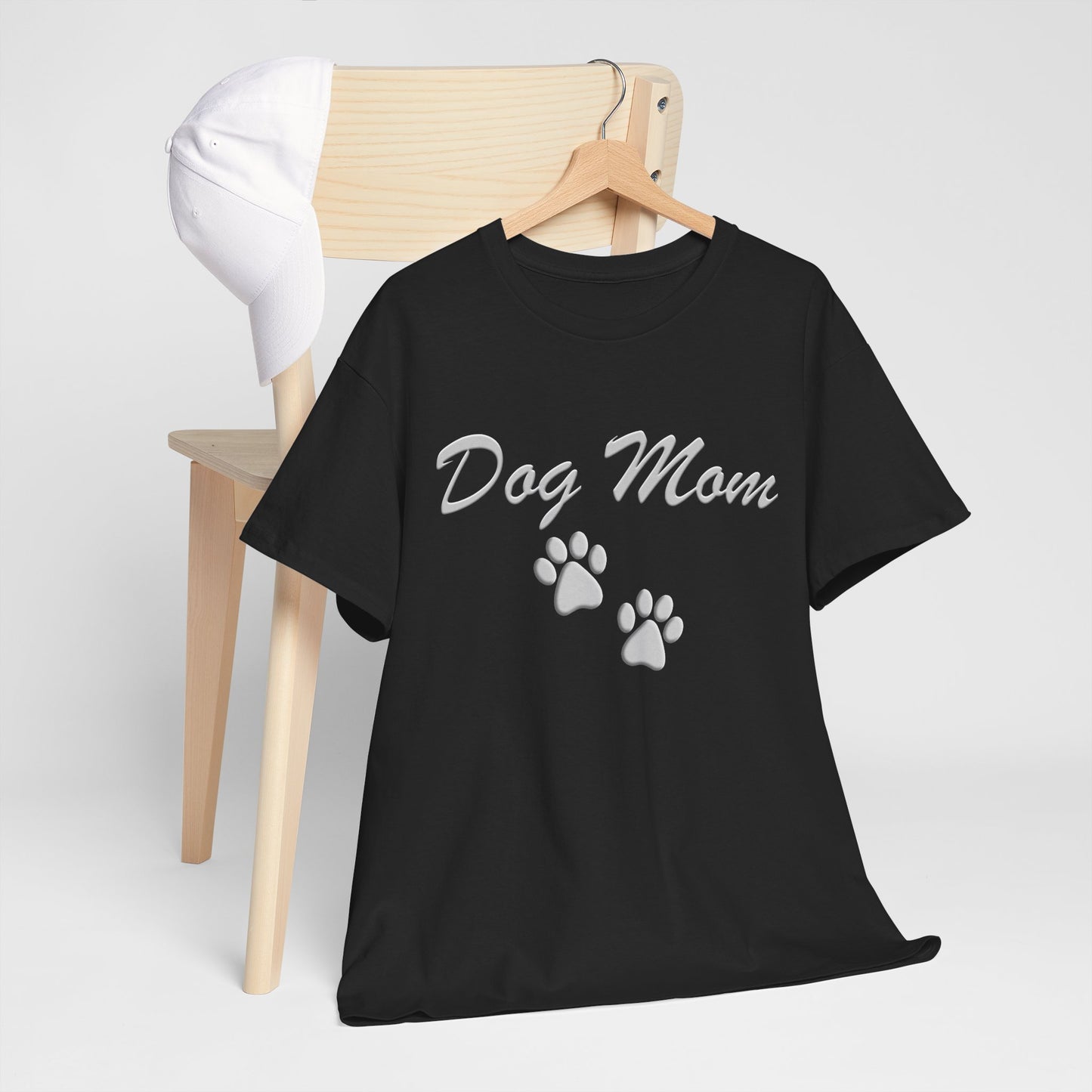 Dog Mom Paw Women's Heavy Cotton Tee