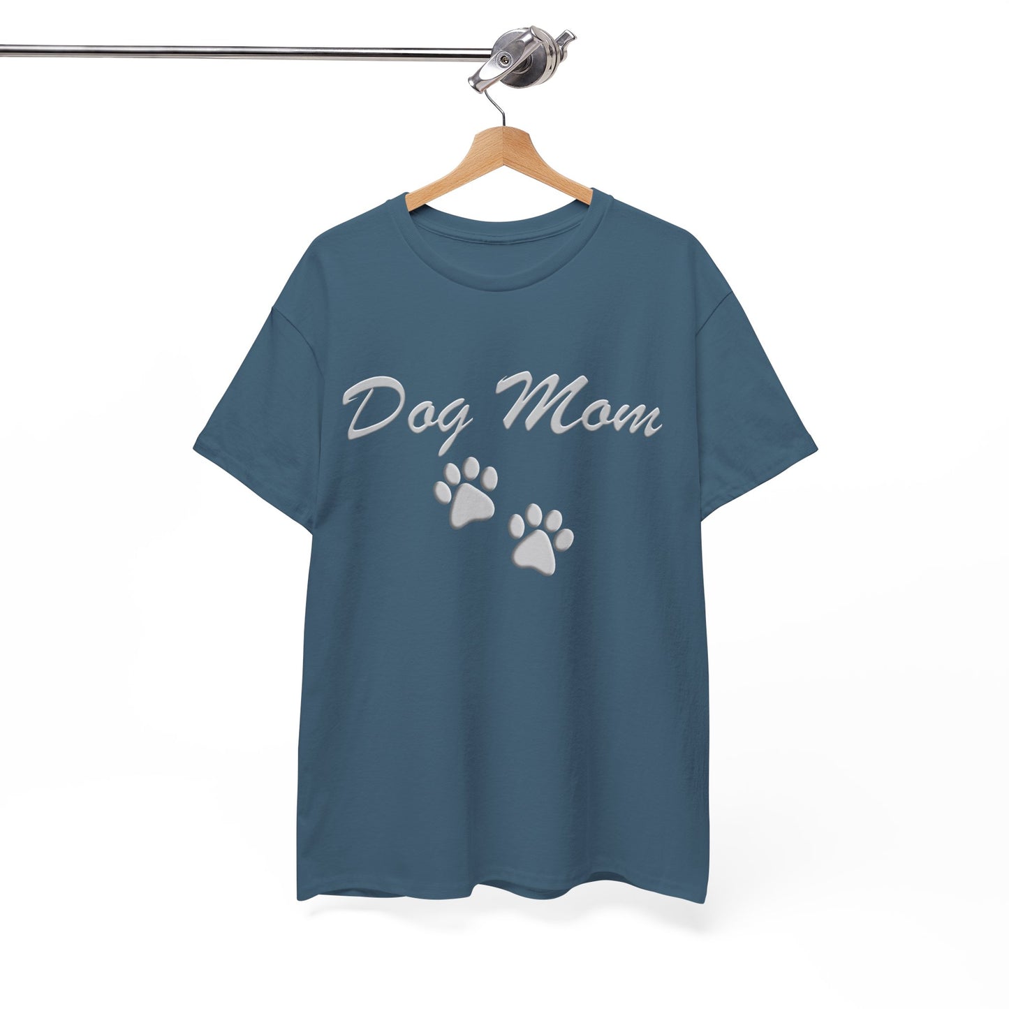 Dog Mom Paw Women's Heavy Cotton Tee