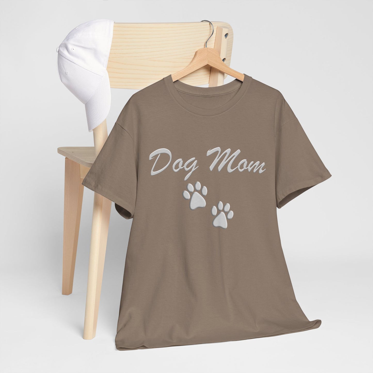 Dog Mom Paw Women's Heavy Cotton Tee