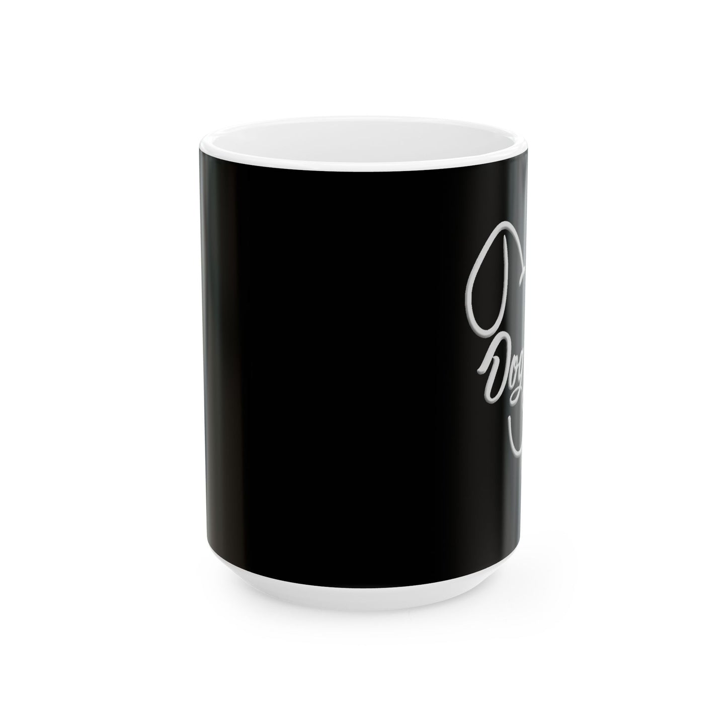 Dog Mom - Black Ceramic Coffee Mug - Stylish & Durable (11oz, 15oz)