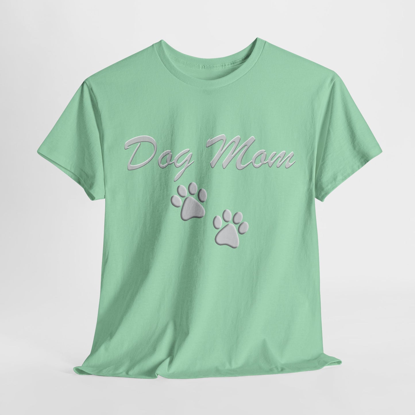 Dog Mom Paw Women's Heavy Cotton Tee