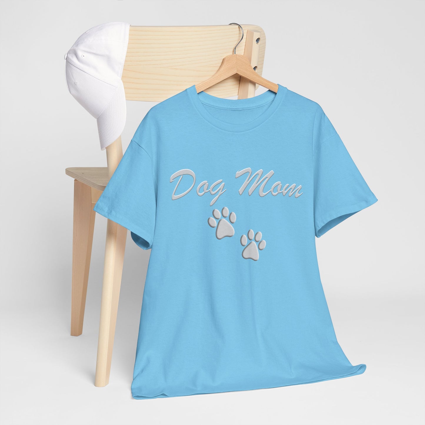 Dog Mom Paw Women's Heavy Cotton Tee