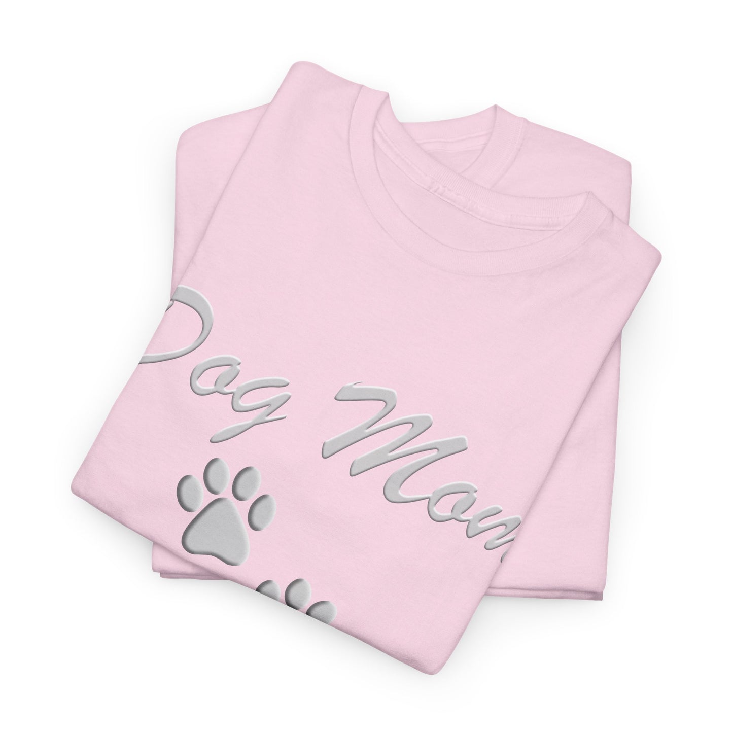 Dog Mom Paw Women's Heavy Cotton Tee