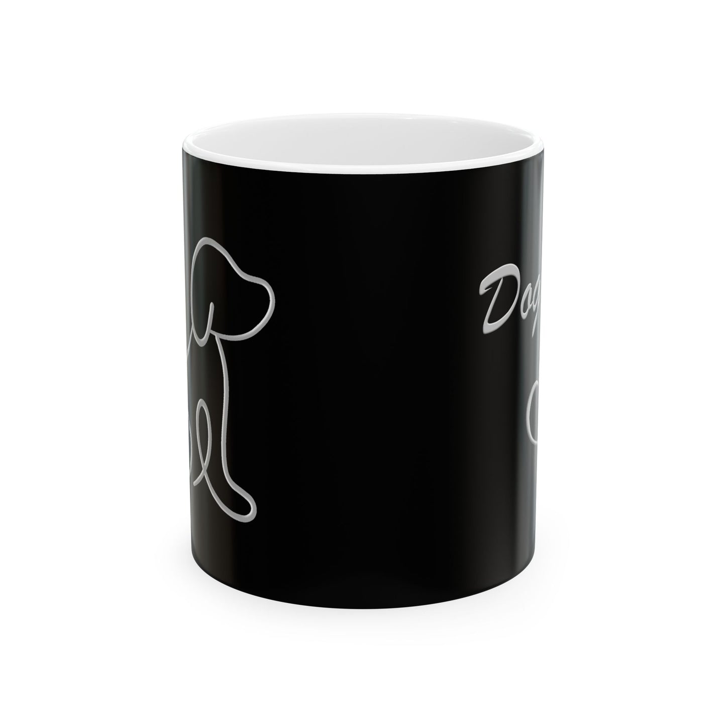Dog Mom Black Ceramic Coffee Mug Stylish & Durable (11oz, 15oz)
