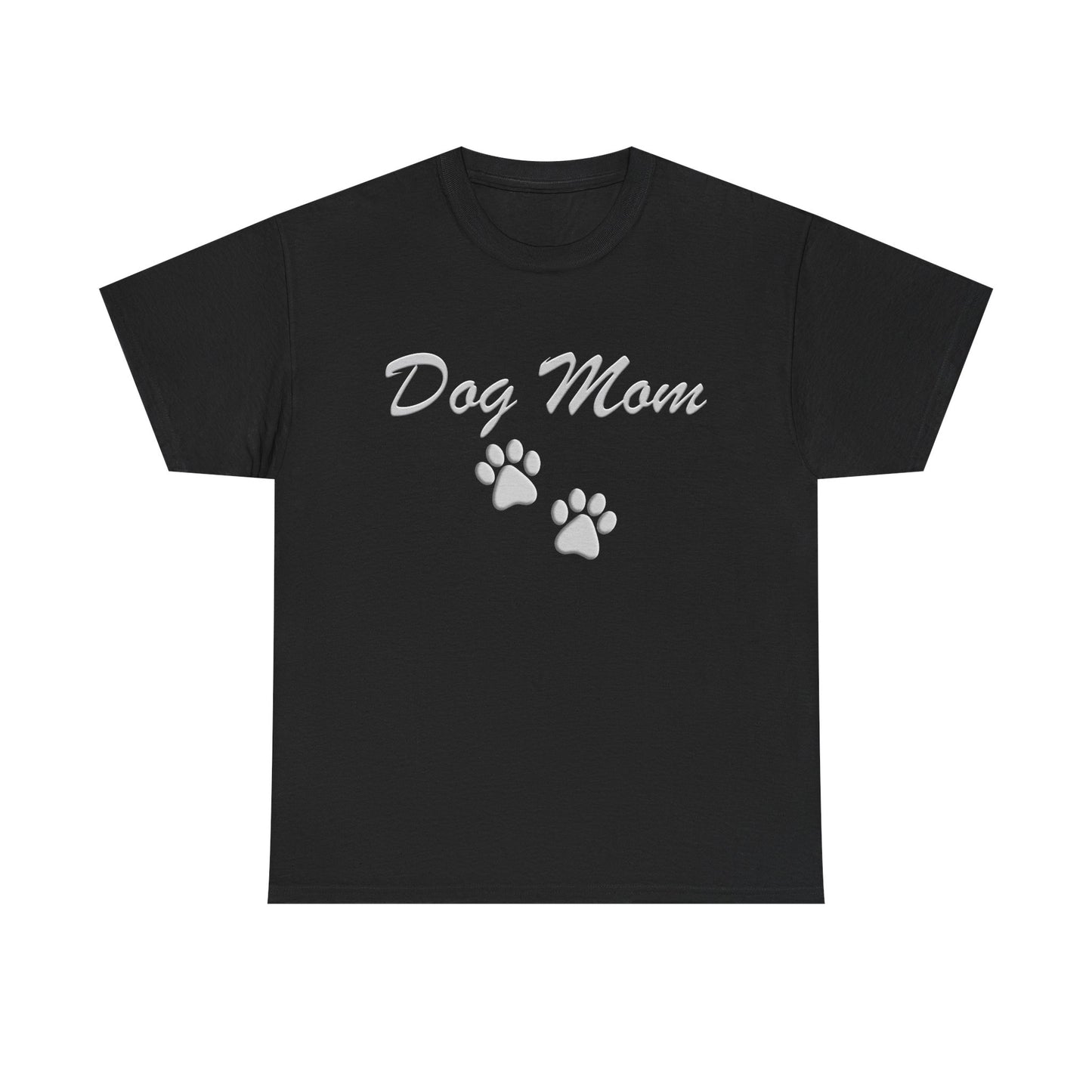 Dog Mom Paw Women's Heavy Cotton Tee